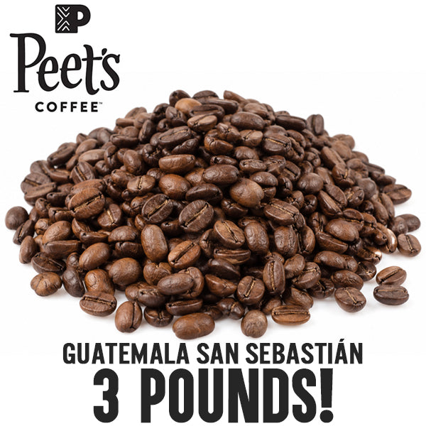 3 Pounds - Peet's Coffee Whole Bean Guatemala San Sebastián Dark Roast Coffee Peet's Coffee
